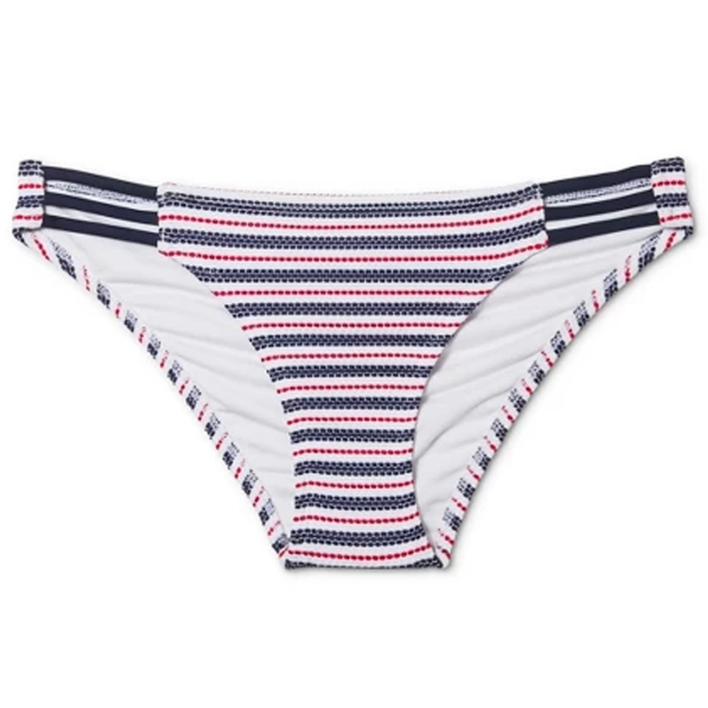 Xhilaration Strappy Pique Cheeky Bikini Bo… - Picture 7 of 9